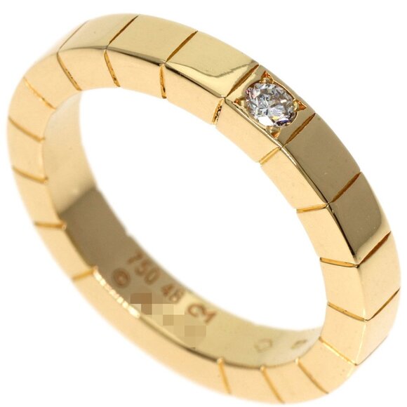 CARTIER 18k Gold Diamond Lanier Ring #48 - Picture 1 of 10
